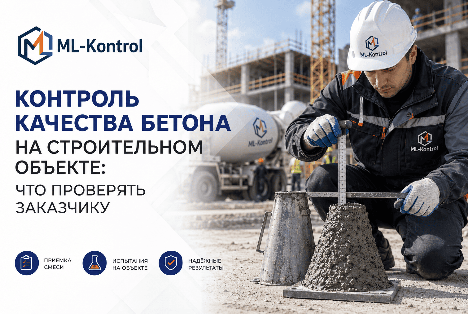 Контроль качества бетона на строительном объекте: что проверять